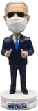 Political Satire Biden Bobblehead - Joe Biden Merchandise 2020 with Face Cover & Aviators - Funny Custom Bobblehead Joe Biden Gifts for Liberals, Democrats - Handmade Biden Decorations - 7.5" Tall